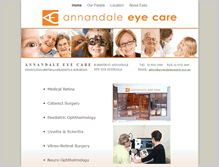Tablet Screenshot of annandaleeyecare.com.au